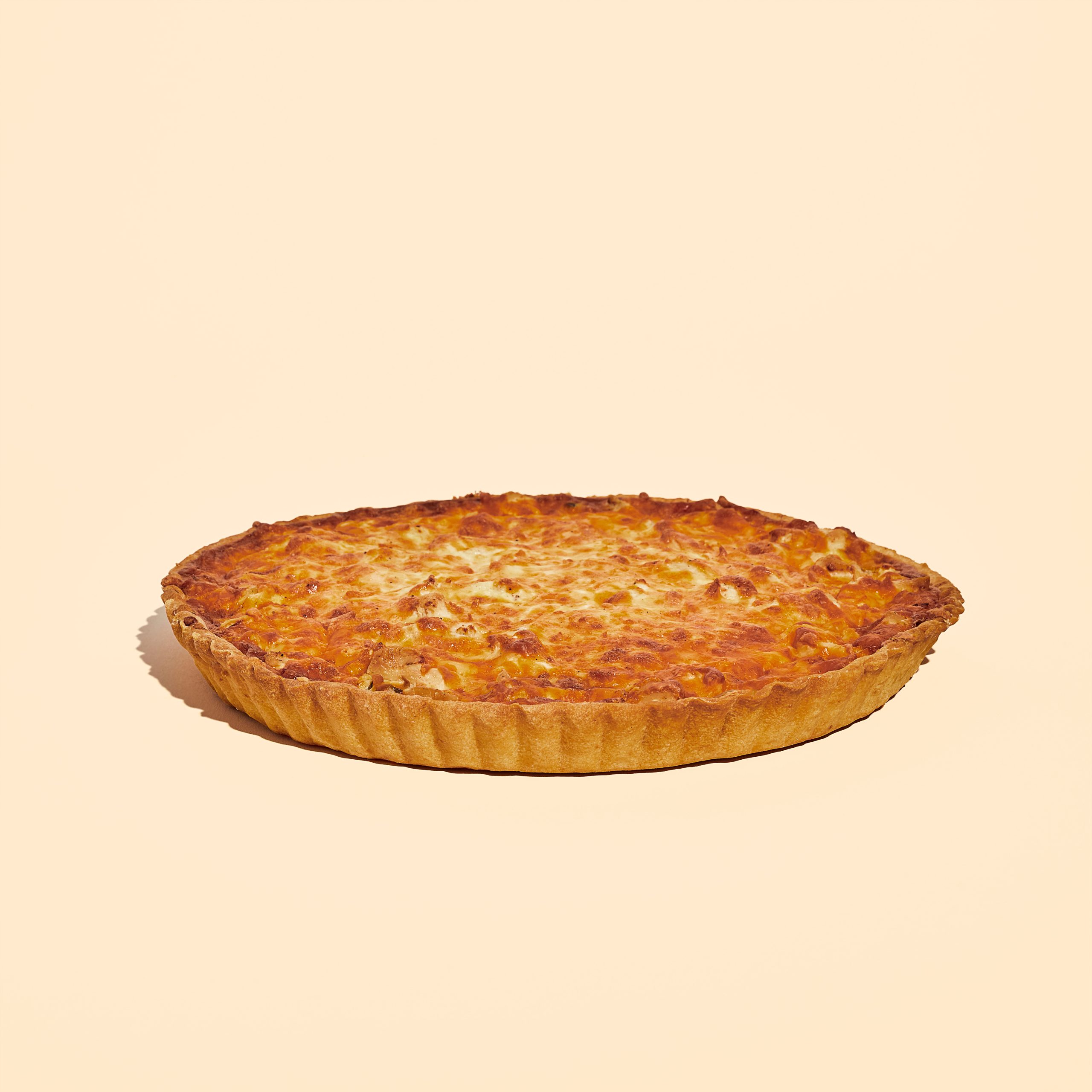 Кіш з куркою і грибами