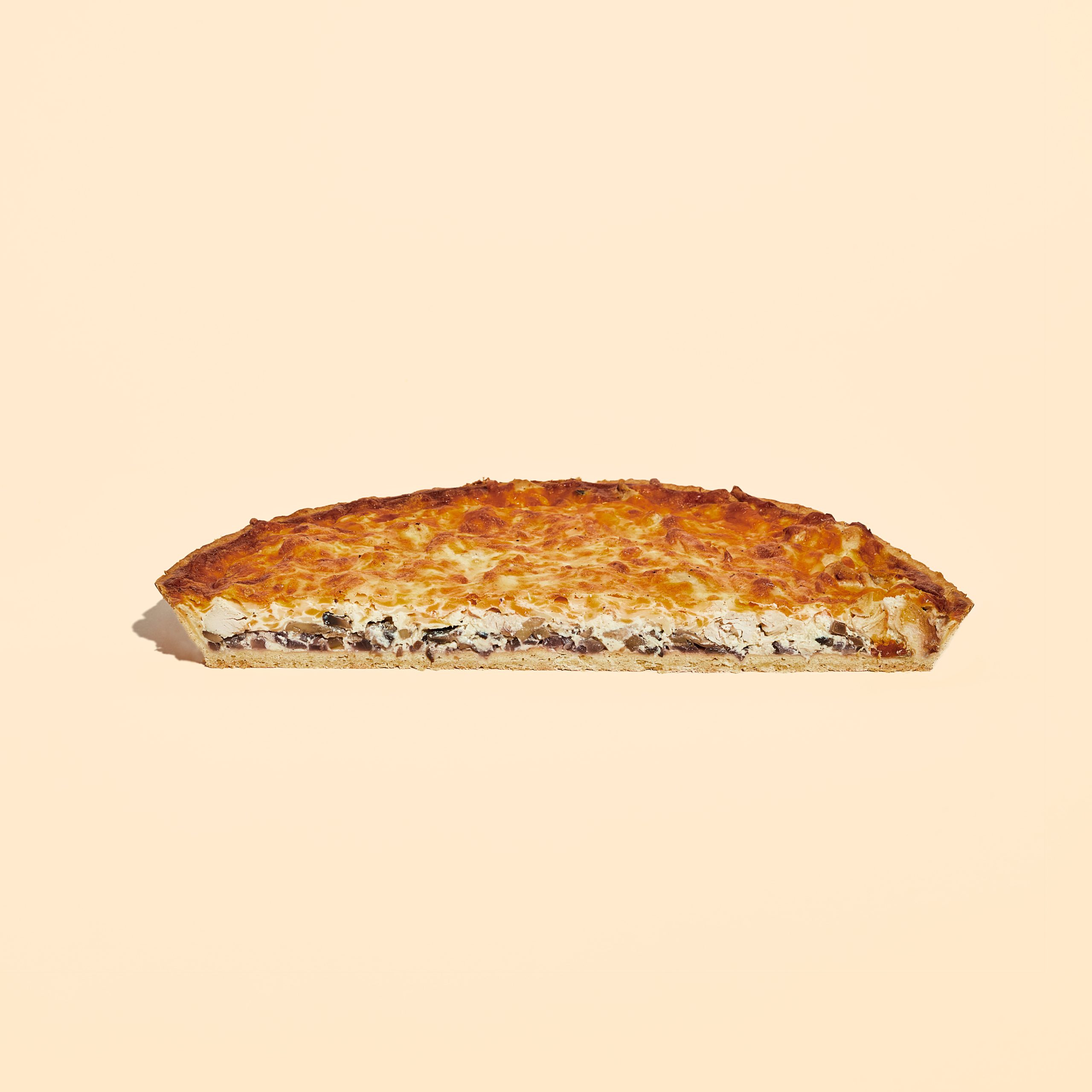Кіш з куркою і грибами